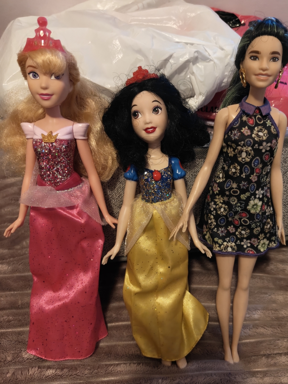 Disney Princess Doll Set — Pink, Yellow & Black Fashion Dolls